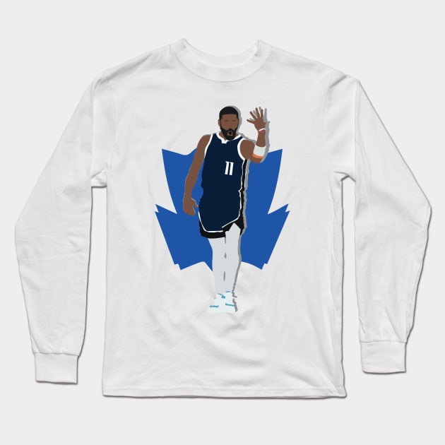 Kyrie Irving Left-handed Skyhook Dallas Mavericks Collage Long Sleeve T-Shirt by Jackshun